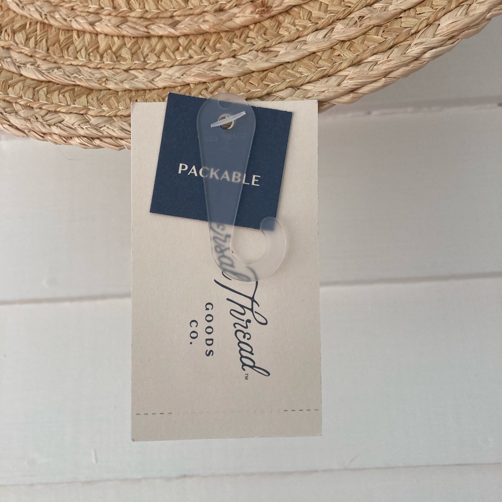 Universal Thread | Straw Fedora with Shell Detail Size L/XL NWT - Picture 9 of 10